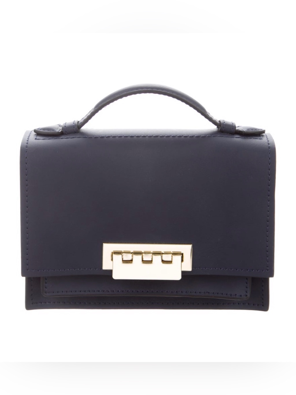 Zac Zac Posen Navy Blue Earthette Top Handle Bag